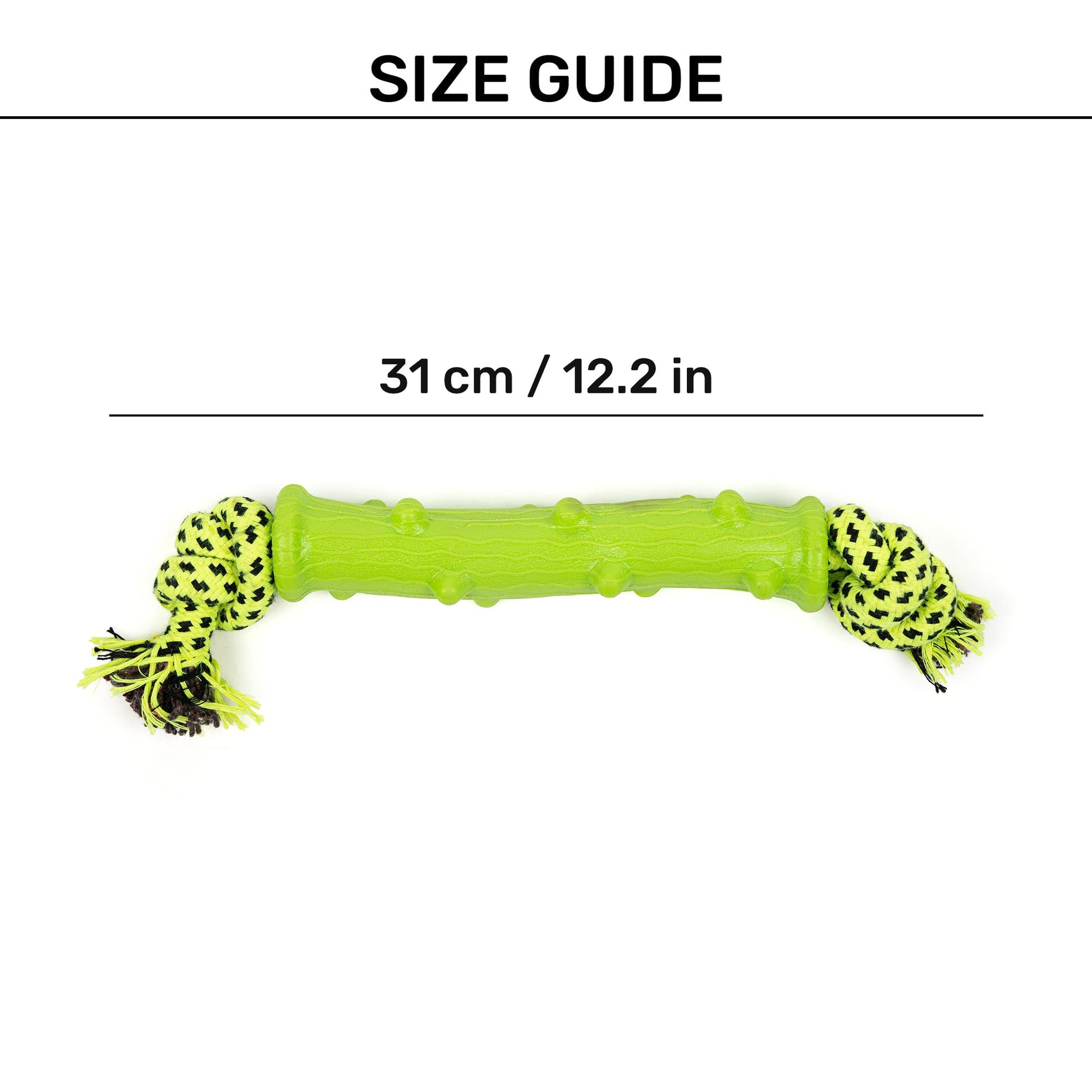 HUFT ChomperPillar Chew Toy For Dog - Neon Green - Heads Up For Tails