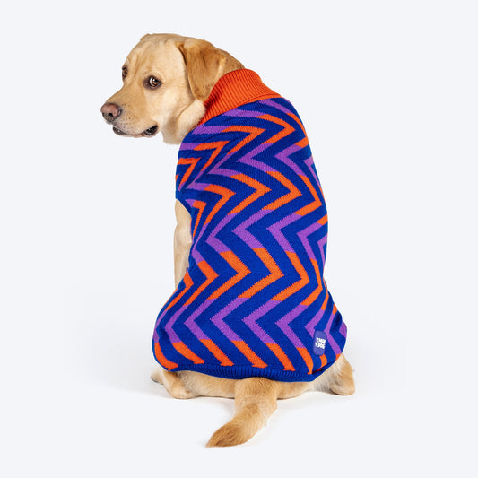 Dash Dog Fuzz Friends Sweater For Dog - Purple - Heads Up For Tails