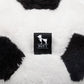 HUFT Plush Floofball With Squeaker For Dog - Black & White