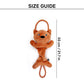 HUFT Bungee Fox Squeaky Plush Toy For Dog - Rust