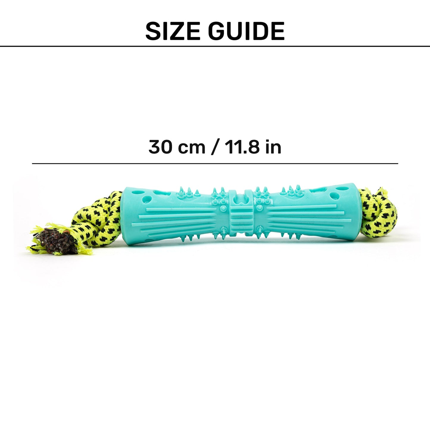 HUFT Spiral Twist Chew Toy For Dog - Blue - Heads Up For Tails