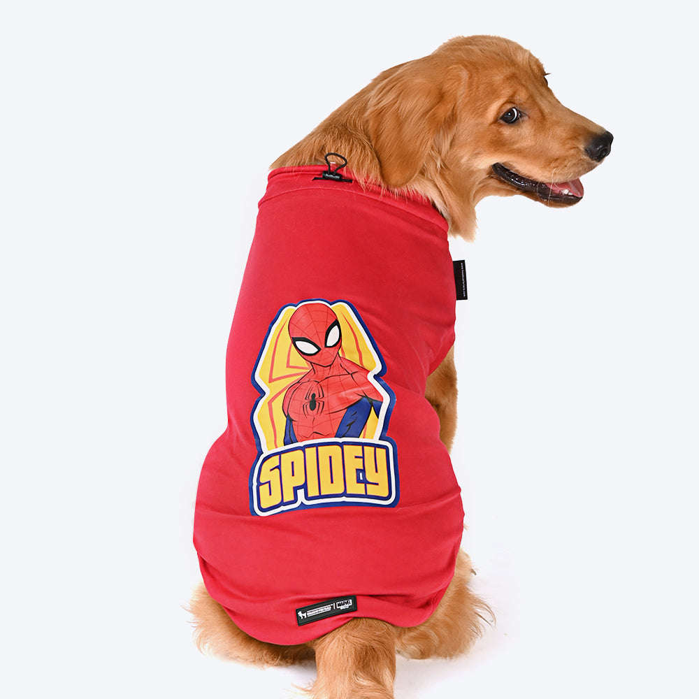 HUFT XÂ©Marvel T-Shirt For Dogs - Red - Heads Up For Tails