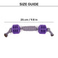 Dash Dog Mini Barbell Rope Toy For Dog - Purple - Heads Up For Tails