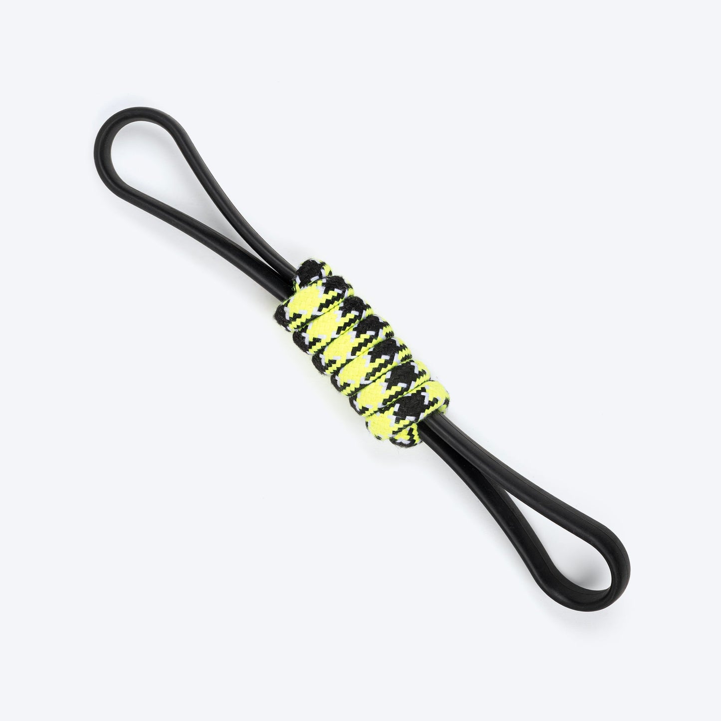 HUFT Infinity Pull Rope Toy For Dog - Black & Neon - Heads Up For Tails