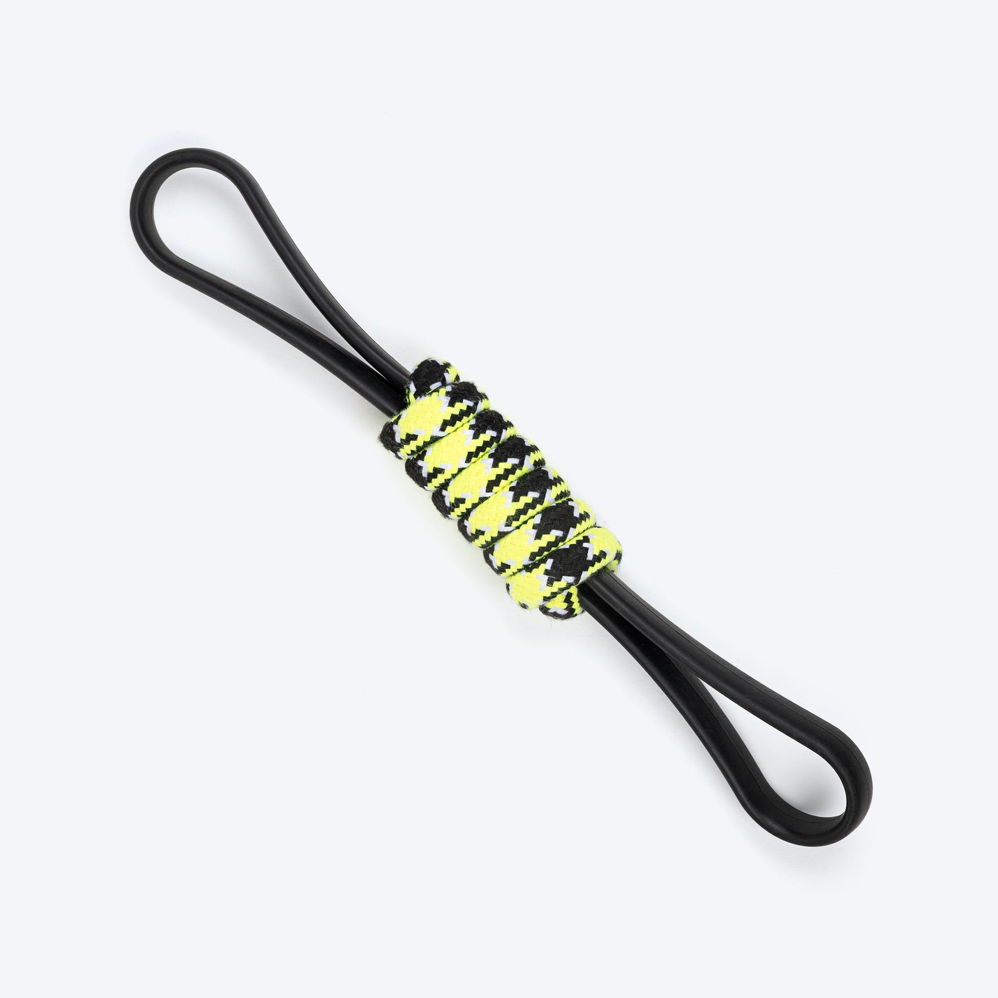 HUFT Infinity Pull Rope Toy For Dog - Black & Neon - Heads Up For Tails