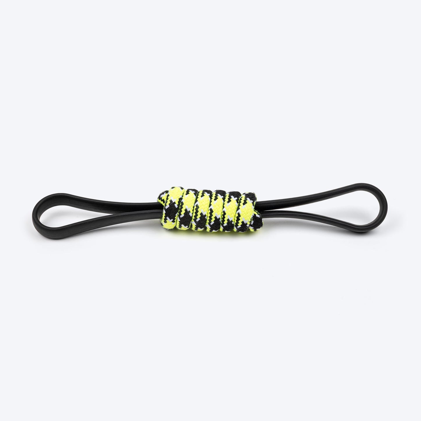 HUFT Infinity Pull Rope Toy For Dog - Black & Neon - Heads Up For Tails