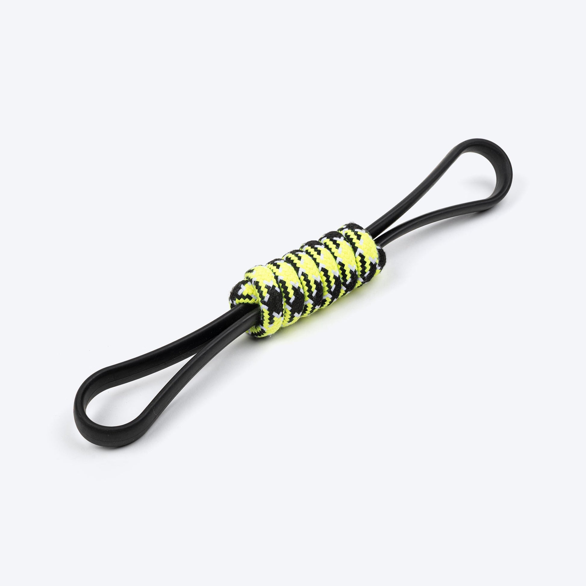 HUFT Infinity Pull Rope Toy For Dog - Black & Neon - Heads Up For Tails
