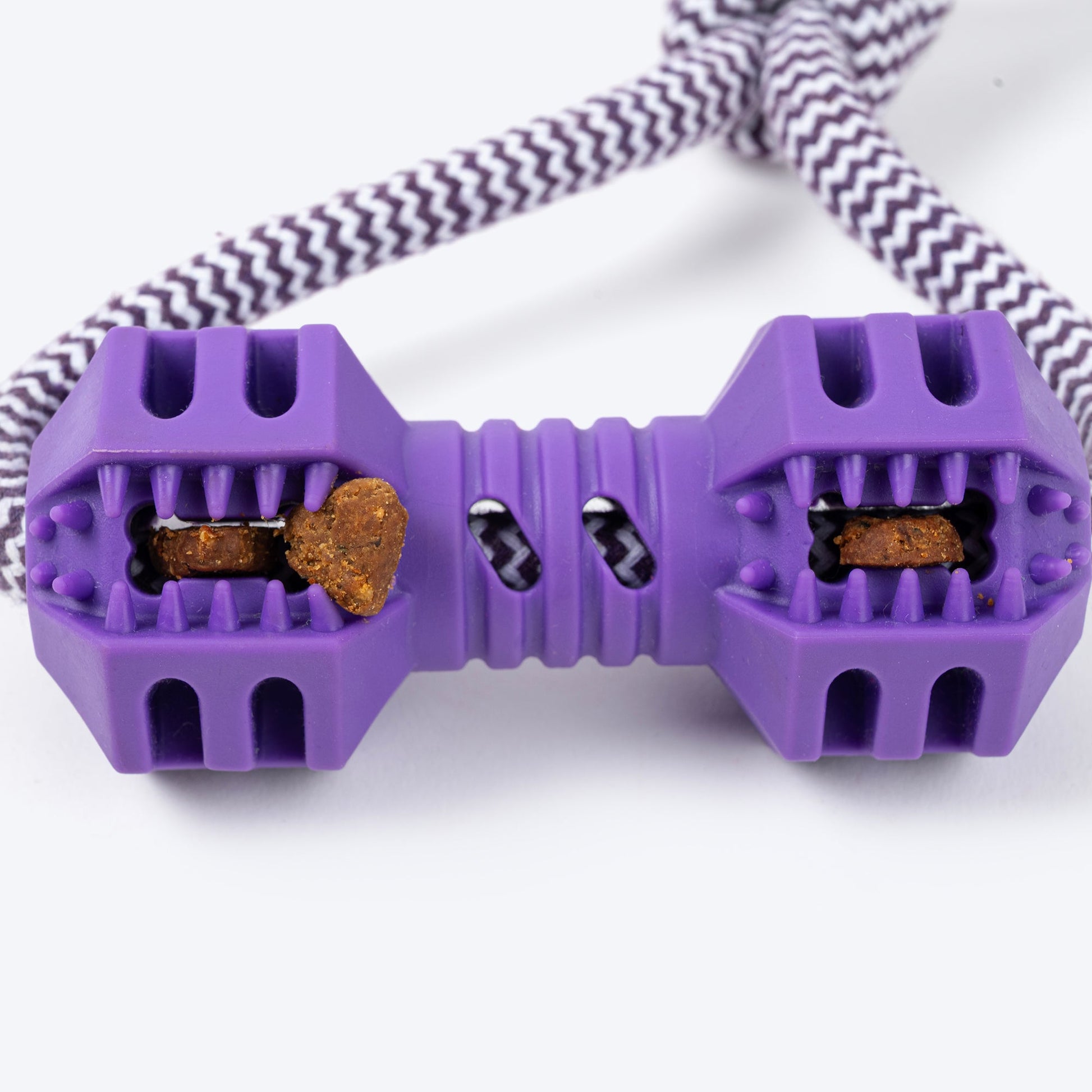 Dash Dog Twirly Whirly Rope Toy For Dog - Purple - Heads Up For Tails