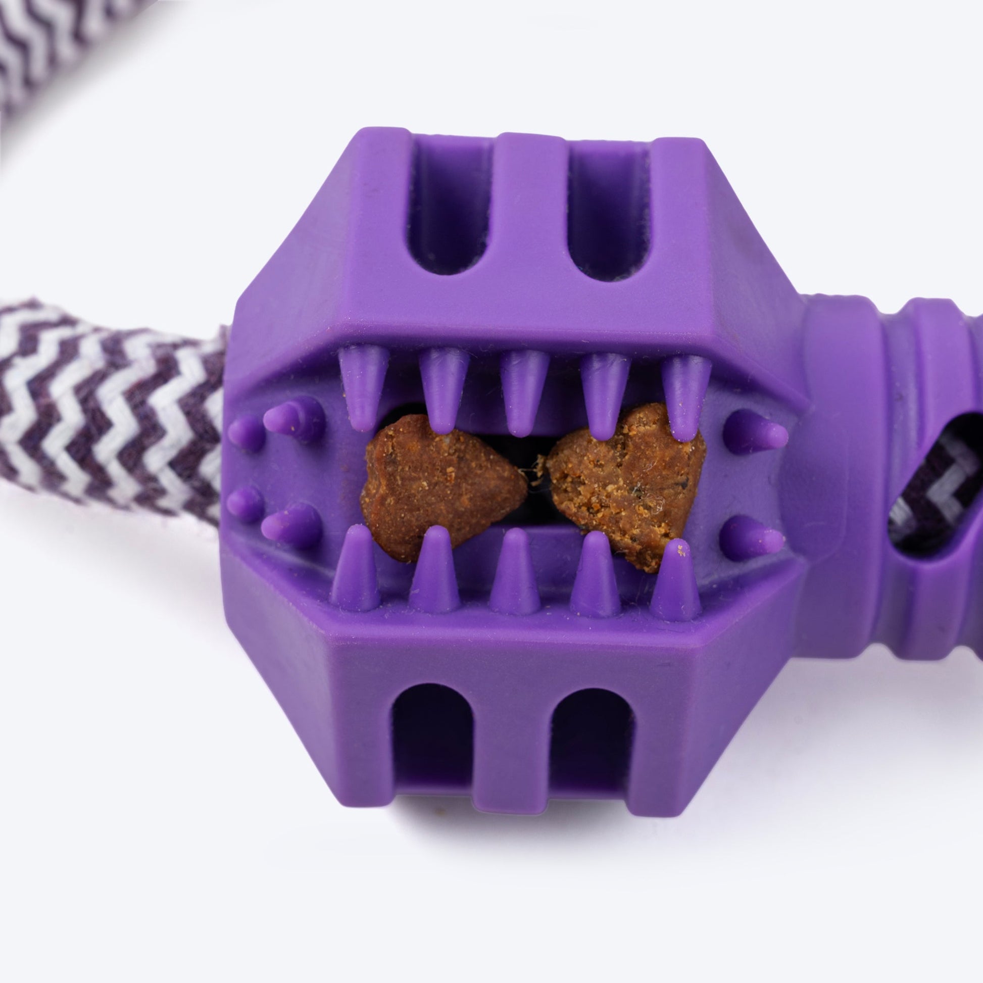 Dash Dog Twin-End Rope Toy For Dog - Purple - Heads Up For Tails