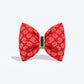 HUFT Shahi Brocade Bow Tie For Dog - Red - Heads Up For Tails