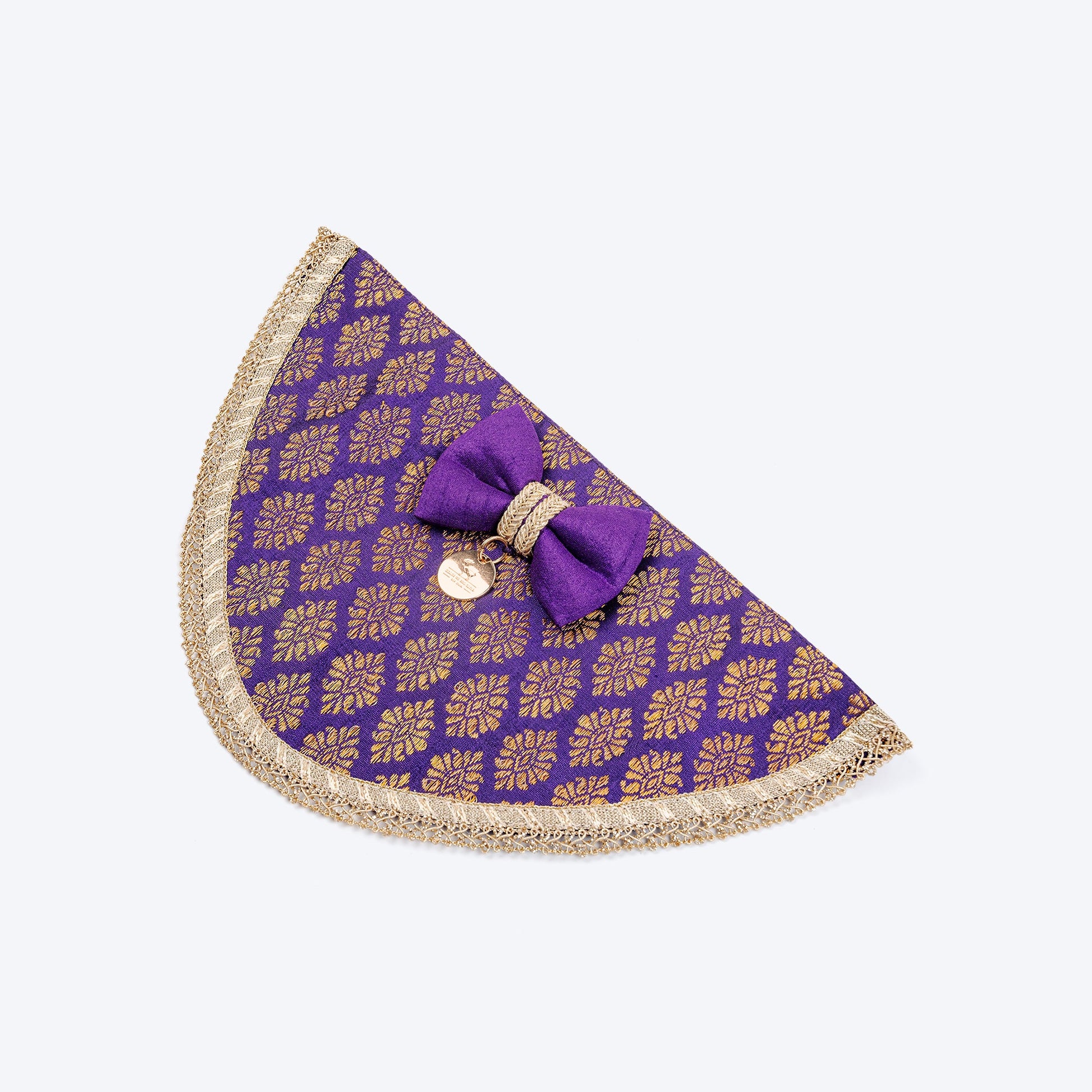 HUFT Desi Regal Bandana For Dog - Violet - Heads Up For Tails