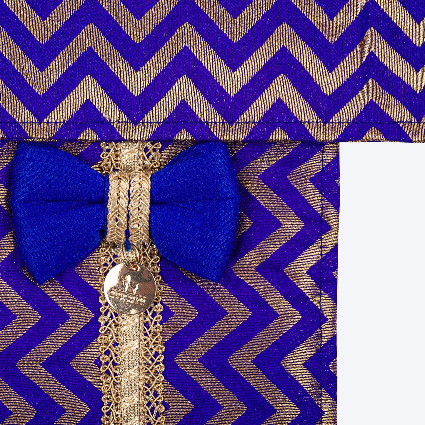 HUFT Shahi Sherwani Bandana For Dog - Royal Blue - Heads Up For Tails