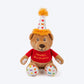 HUFT Barkday Bear Plush Toy For Dog - Multicolor