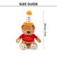 HUFT Barkday Bear Plush Toy For Dog - Multicolor