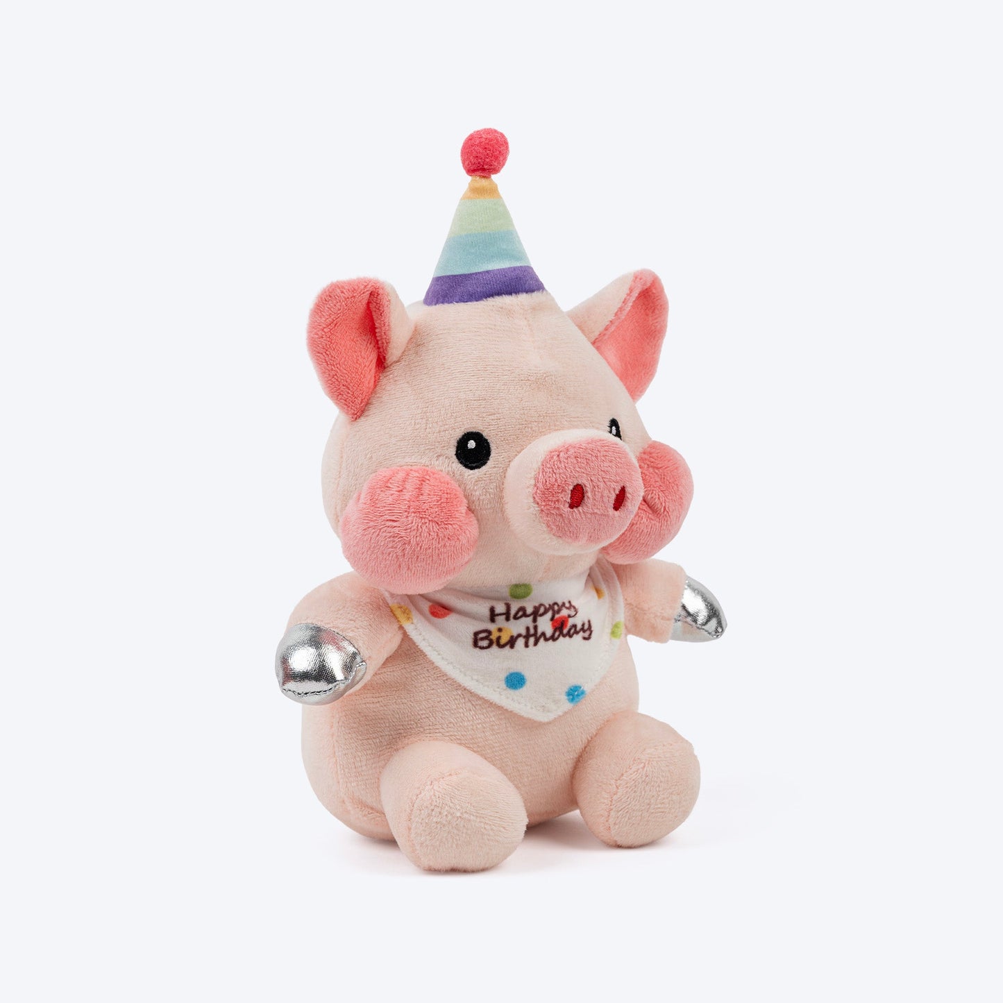 HUFT Barkday Piggy Plush Toy For Dog - Pink