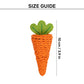 HUFT Carrotini Rattle Toy For Cat - Orange