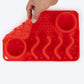 HUFT Paws & Play Puzzle Lick Mat For Dog & Cat - Red - Heads Up For Tails
