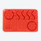HUFT Paws & Play Puzzle Lick Mat For Dog & Cat - Red - Heads Up For Tails