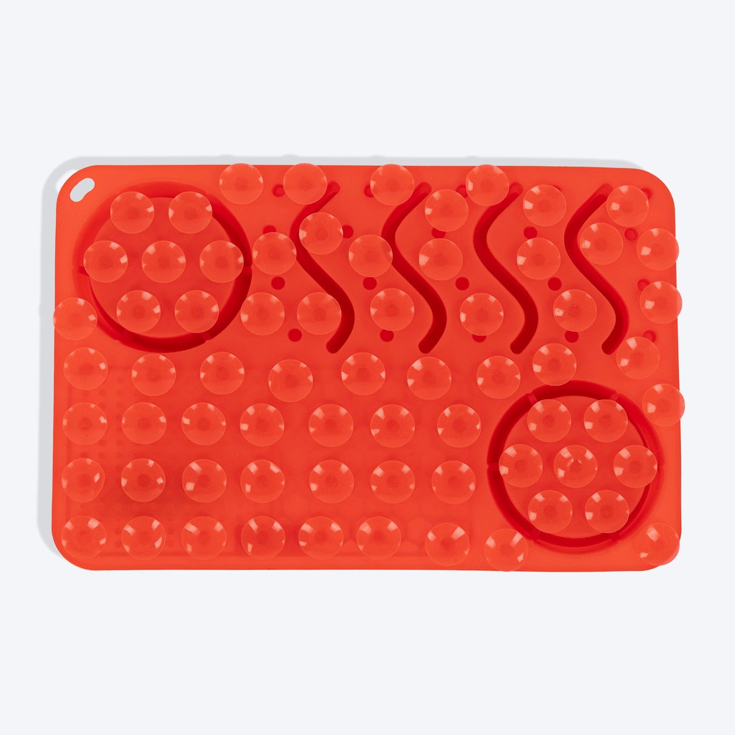 HUFT Paws & Play Puzzle Lick Mat For Dog & Cat - Red - Heads Up For Tails