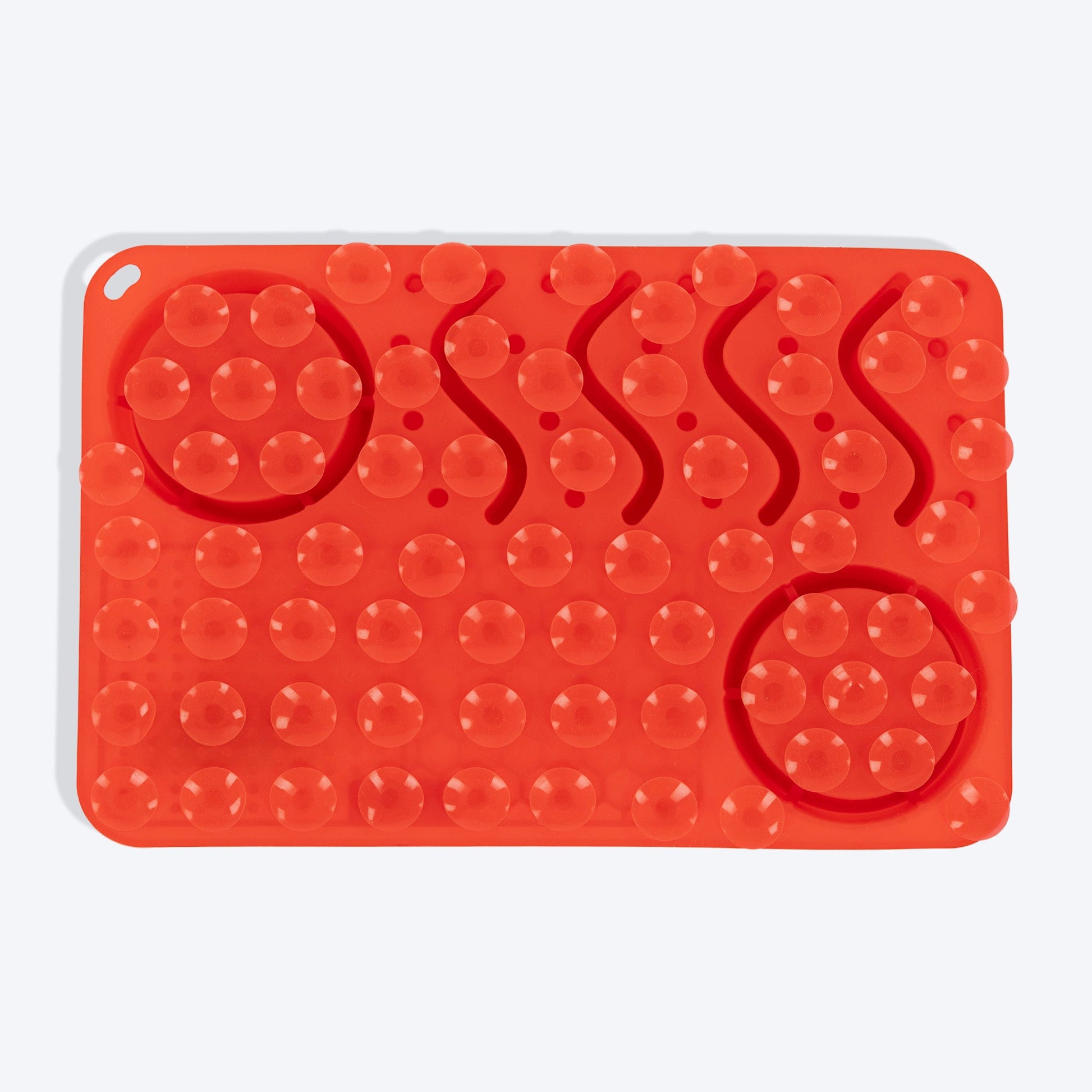 HUFT Paws & Play Puzzle Lick Mat For Dog & Cat - Red - Heads Up For Tails
