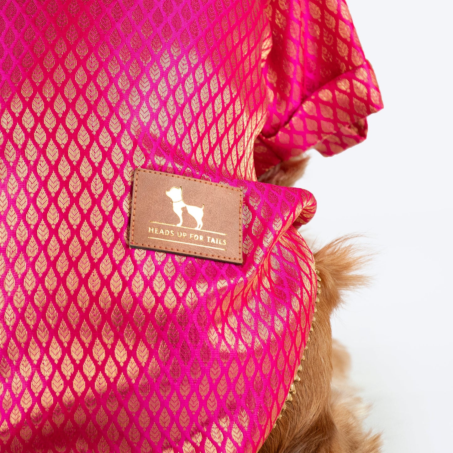 HUFT Dapper Doggo Kurta For Dog - Pink - Heads Up For Tails
