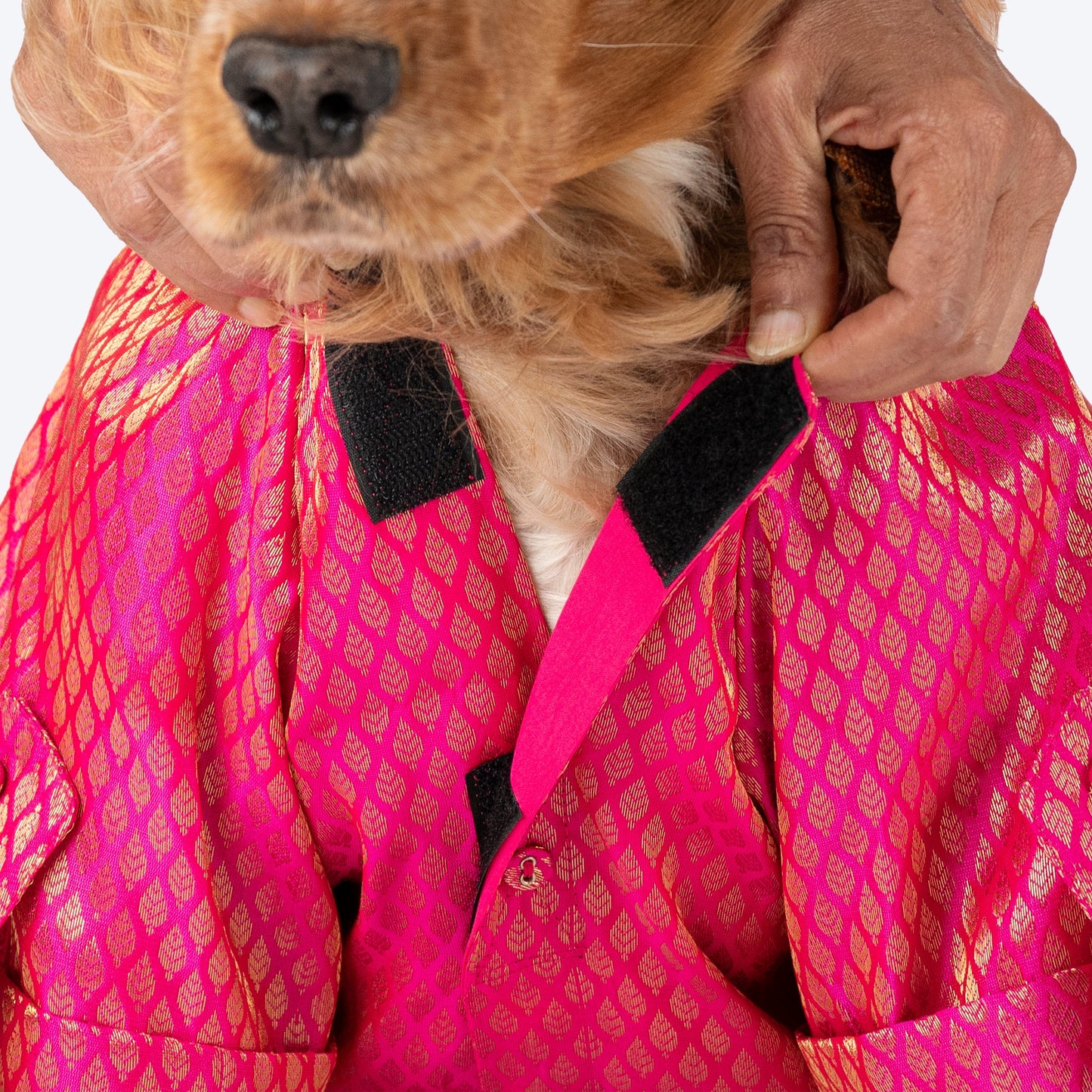 HUFT Dapper Doggo Kurta For Dog - Pink - Heads Up For Tails
