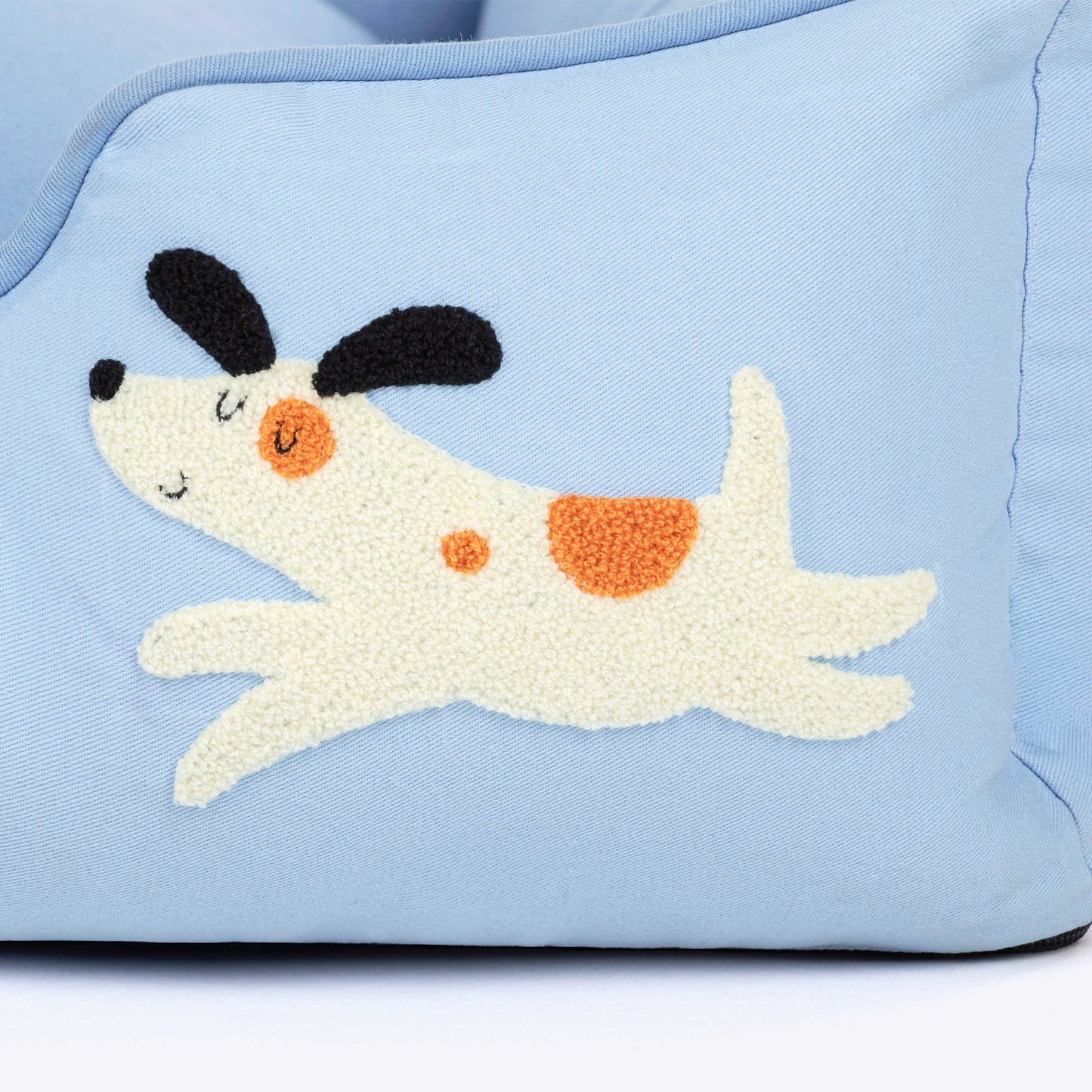 HUFT Personalised Doggie Classic Lounger Bed For Dog - Blue