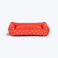 HUFT Sweethearts Lounger Bed For Dog - Red