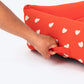 HUFT Sweethearts Lounger Bed For Dog - Red