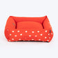 HUFT Sweethearts Lounger Bed For Dog - Red