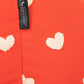 HUFT Personalised Sweethearts Lounger Bed For Dog - Red
