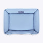 HUFT Personalised Doggie Classic Lounger Bed For Dog - Blue