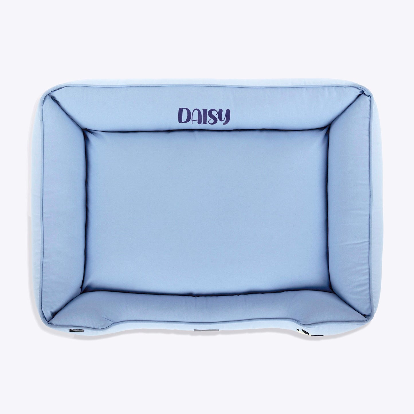 HUFT Personalised Doggie Classic Lounger Bed For Dog - Blue