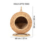 HUFT Swing And Snooze Bed With Cushion For Cat - Brown