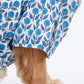 HUFT Pawbloom Kurta For Dog - Blue & White