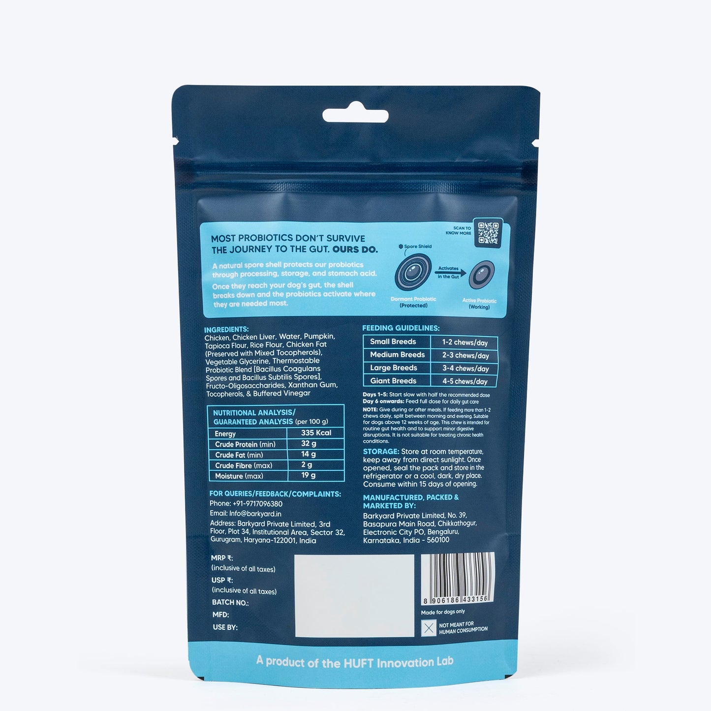 Sara's Daily Probiotic Chews: Gut & Digestive Support - 70 g