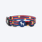 HUFT Playstripes Collar For Dog - Rust & Navy - Heads Up For Tails