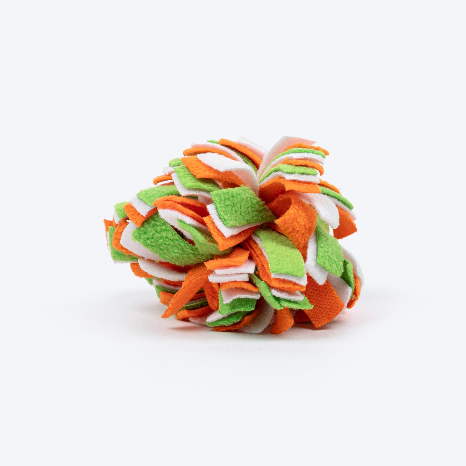 TLC Furry Fleece Ball Interactive Toy For Cat - Multicolor - Heads Up For Tails
