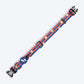 HUFT Playstripes Collar For Dog - Rust & Navy - Heads Up For Tails