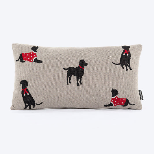 HUFT Winter Woofs Cushion for Pet Lovers - Heads Up For Tails