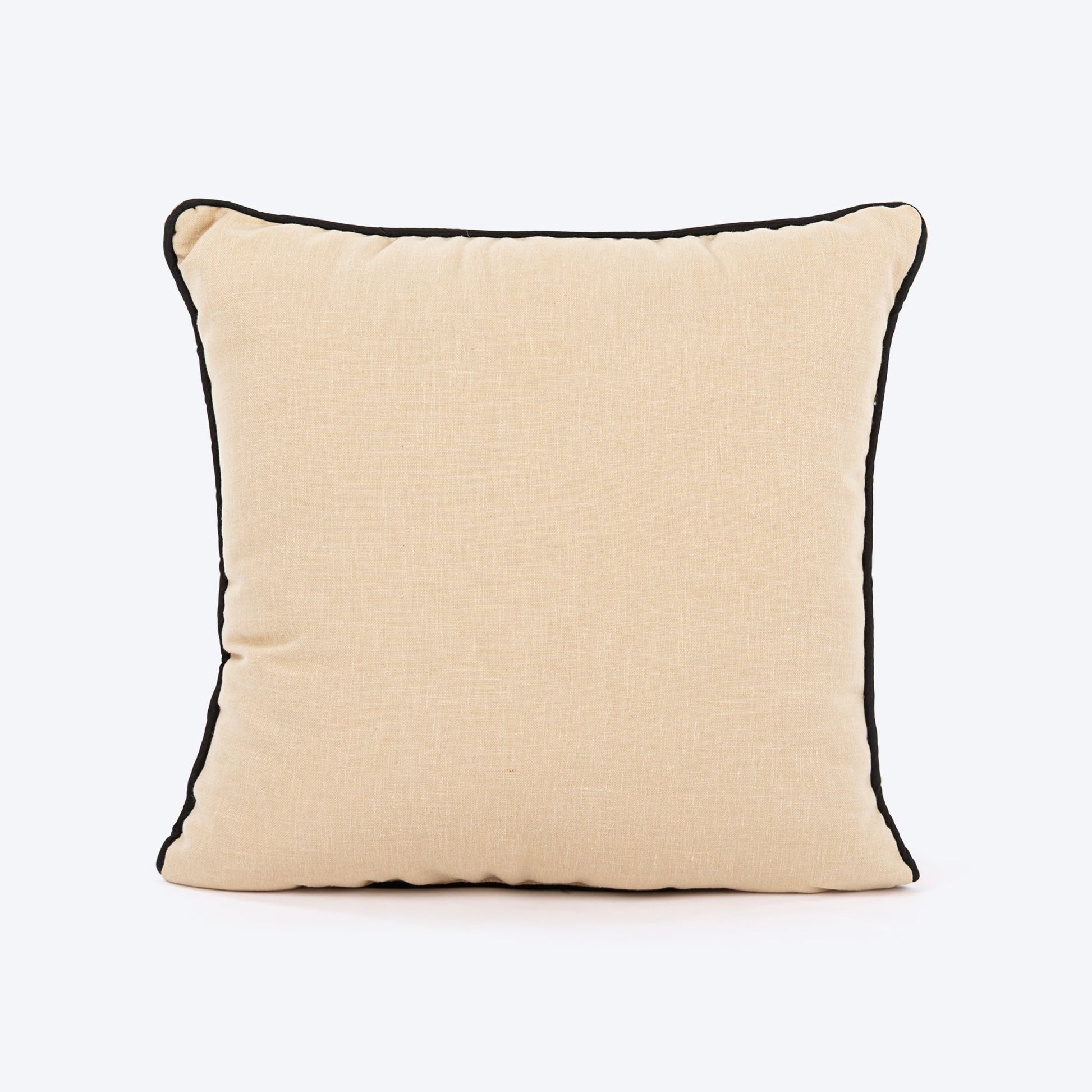 HUFT Whisker Love Printed Cushion For Pet Lovers - Beige & Black - Heads Up For Tails
