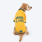 HUFT Drool Is Cool T-Shirt For Dog - Yellow - Heads Up For Tails