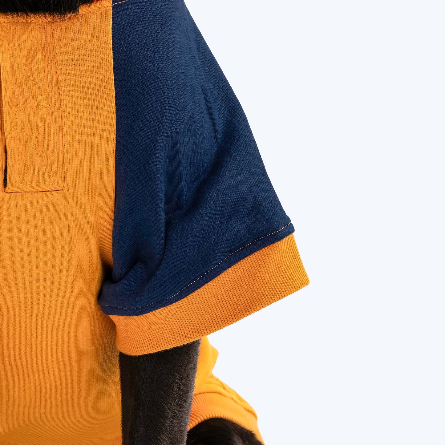 HUFT Colour Block Hoodie Sweatshirt For Pets- Mustard - Heads Up For Tails