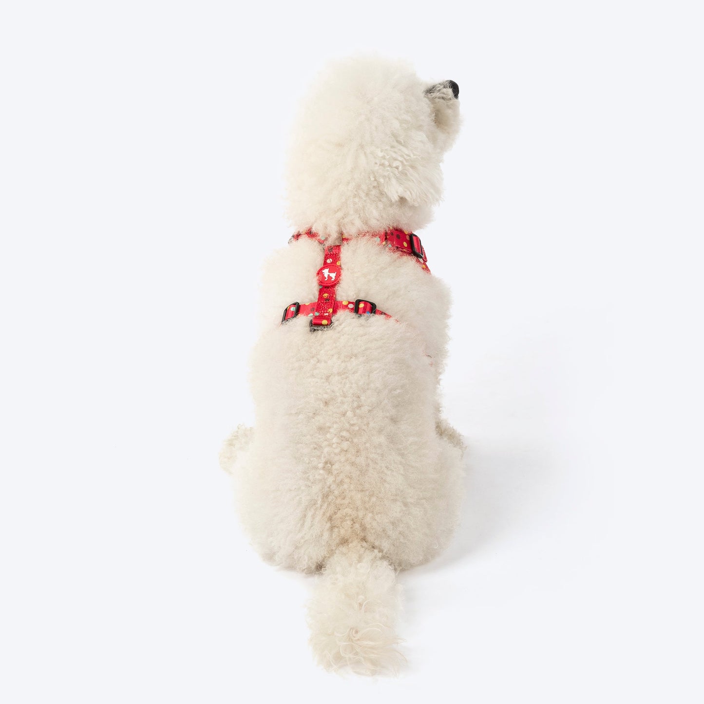 HUFT Polka Play Adjustable Harness For Dog - Red - Heads Up For Tails