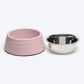 HUFT Breezy Basics Wave Embossed Melamine Bowl For Dog - Peach - Heads Up For Tails