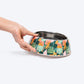 HUFT Garden of Love Printed Melamine Bowl for Dogs - Green - Heads Up For Tails