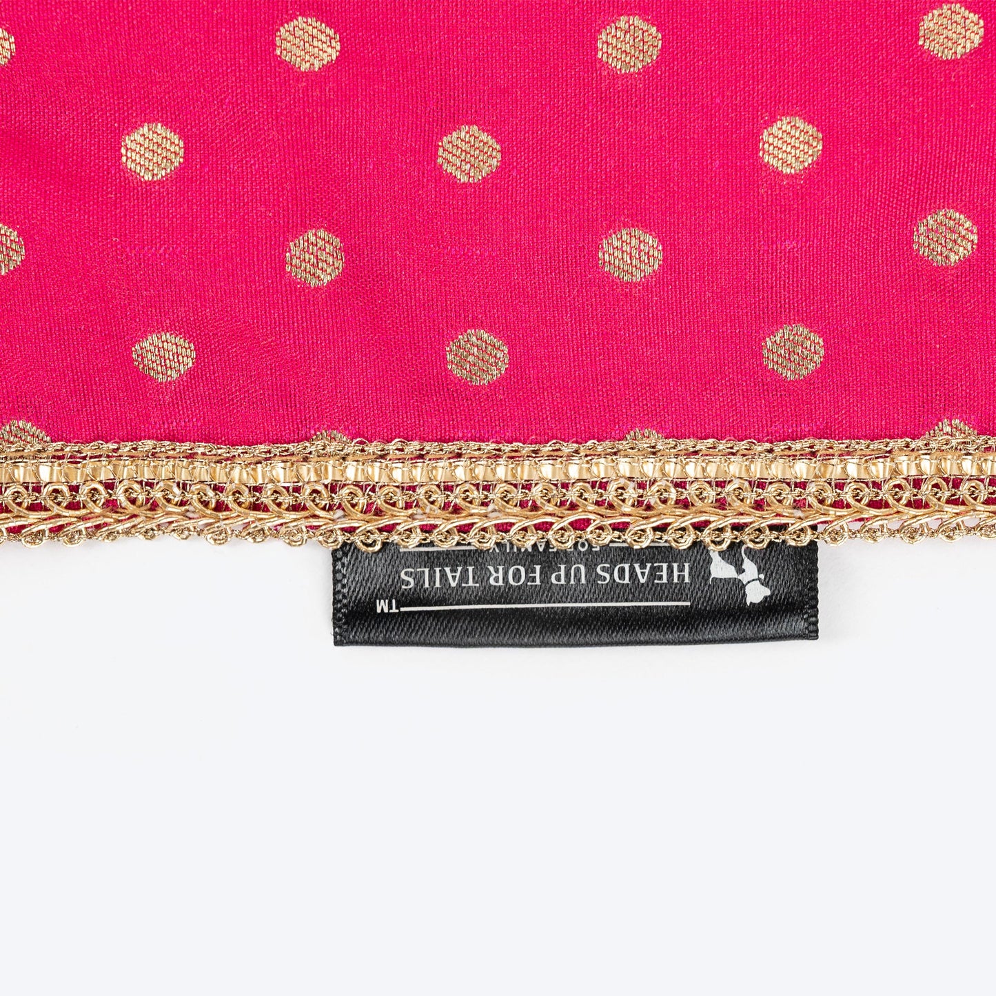 HUFT Desi Glam Knot Bandana For Dog - Pink - Heads Up For Tails