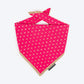 HUFT Desi Glam Knot Bandana For Dog - Pink - Heads Up For Tails