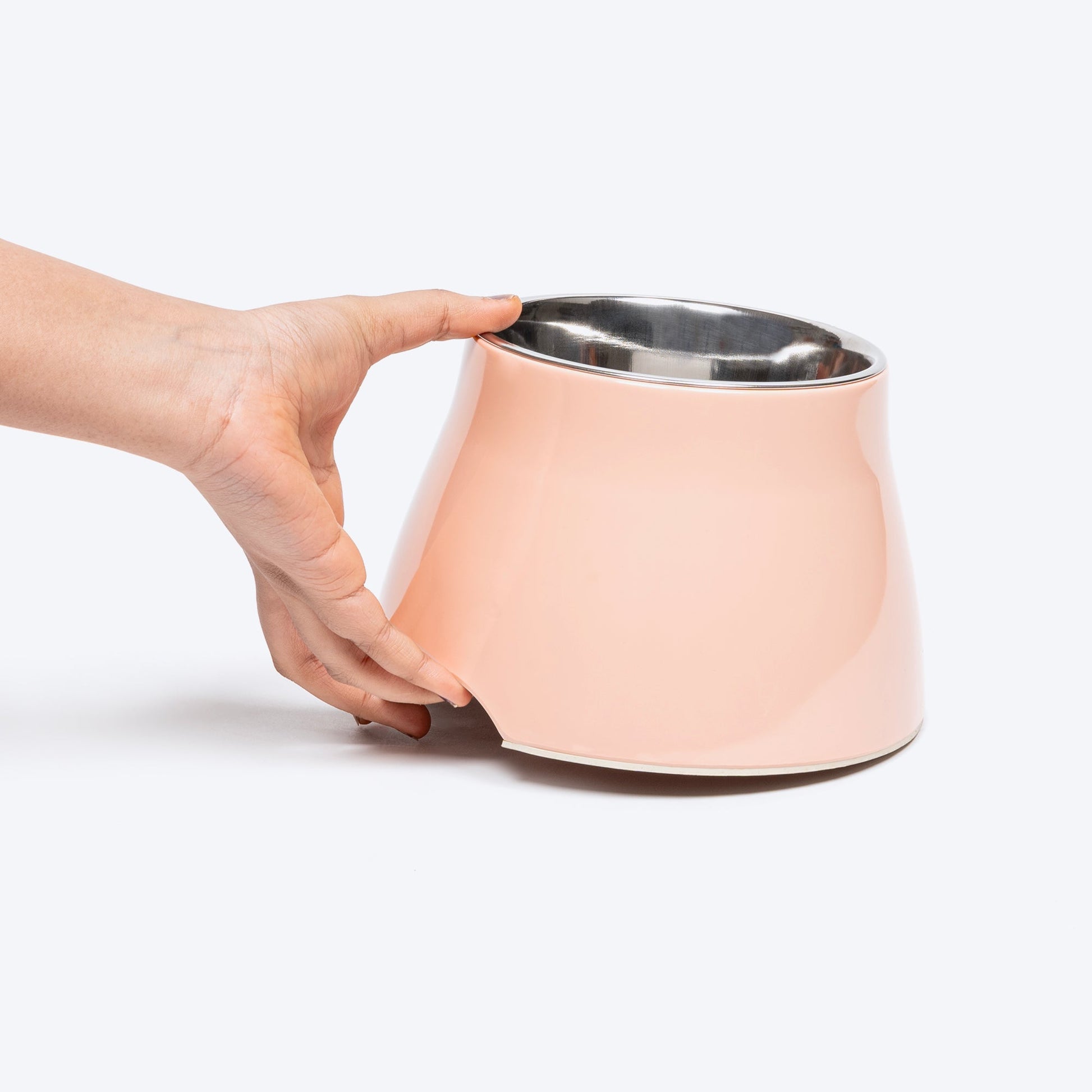 HUFT Elevated Bowl For Dogs & Cats - Peach - Heads Up For Tails