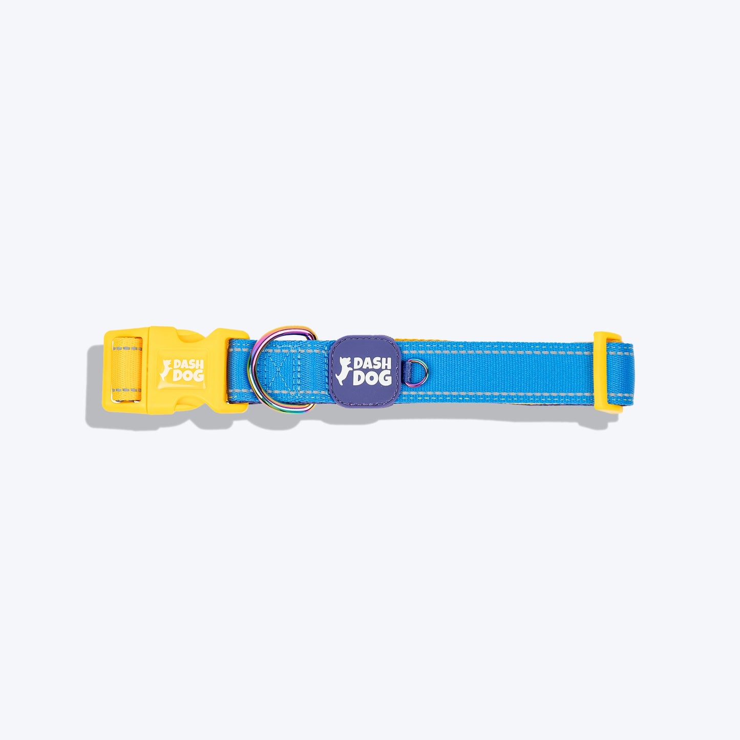 Dash Dog Padded Collar For Dog - Royal Blue & Yellow